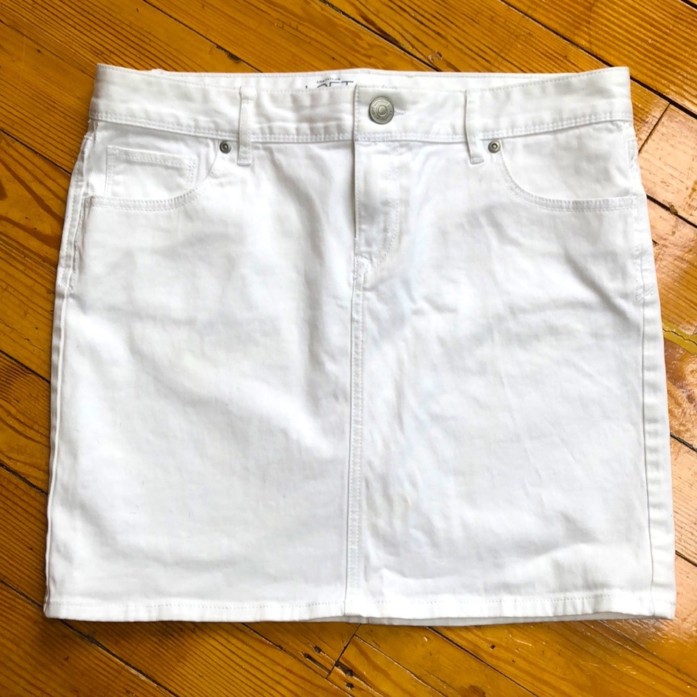 White denim skirt  Ann Taylor LOFT 6
